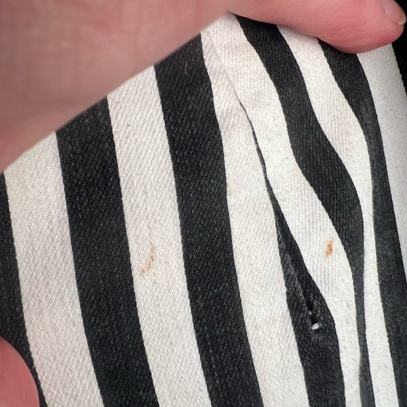 Black and White Striped Jumpsuit Rachel Roy size 6 - Picture 3 of 12